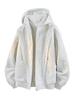 Unisex American-Style Heavy Fleece Hooded Jacket for Autumn/Winter