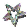 1Pc Crystal Candy Colored Hair Clip Dazzling Hollowed Out Five Pointed Star Hair Claw Stylish Elegant Acrylic Barrettes For Women Girls