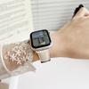 Curea compatibilă din piele pentru Apple Watch S10 - Model litchi, iWatch 9876, SE, Ultra