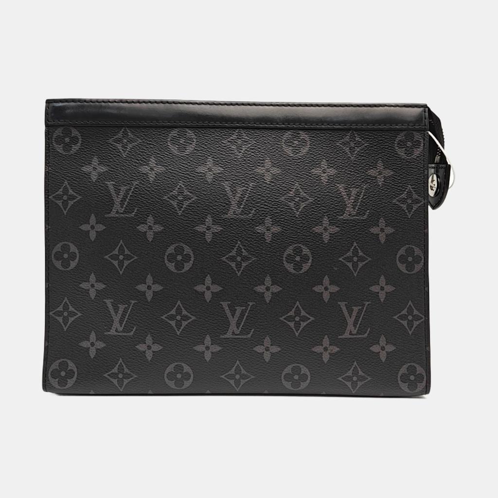 [Usado] Louis Vuitton Pochette Voyage MM 'Lona Monograma Eclipse Preto' - Muito Bom #R14ICW