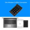 Richer-R Numeric Keypad, 2.4GHz Wireless Digital Number Keyboard, Bluetooth 19-Key Wireless Keyboard, Mini Keyboard, USB Numeric Keypad for Touch