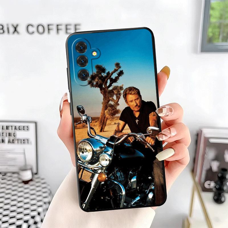 Johnny Hallyday Music Soft Phone Case for Samsung A17 A37 A57 A16 A26 A36 A56 A15 A25 A35 A55 A14 A24 A34 A54 A13 A23 A33 A53 A5