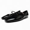 Fashion Fashion Soft Patent Leather Mary Jane Shoes Women Comfort One Strap Buckle Ballet Flats Light Anti Slip Casual Shoes for Women