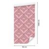 Geometric rhombus wallpaper coral and red, fine detail 50x1000
