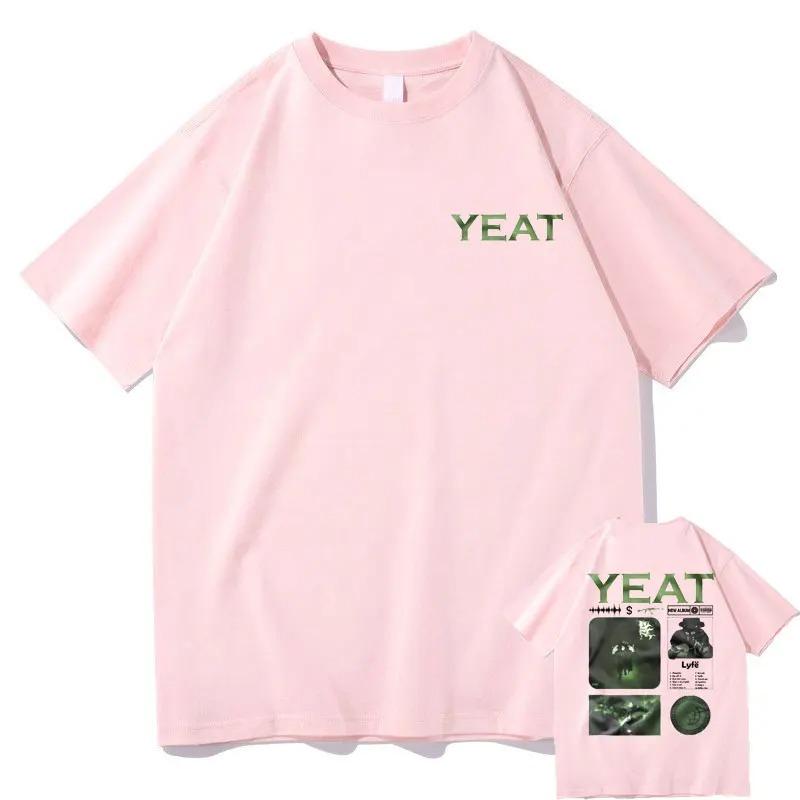 Limited Edition Rapper Yeat New Album Print Tshirt Men Women Hip Hop Round Neck Oversized T-shirt Men's Fashion Loose Streetwear