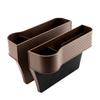 Car Carbon Fiber Pattern Seat Storage Box Central Control Seat Gap Storage And Sorting Box With Cup Holder