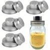 1PCS Stainless Steel Cocktail Shaker Set Mason Jar Shaker Cocktail Pepper Filter Cover