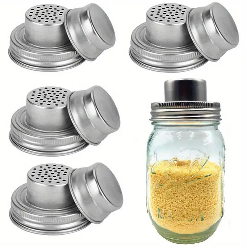 1PCS Stainless Steel Cocktail Shaker Set Mason Jar Shaker Cocktail Pepper Filter Cover