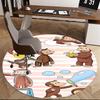 Curious George,Monkey Adventures Chair mat Round Rug Office carpet, Non slip, Suitable for Living Rooms, Bedrooms Decor 1205523a