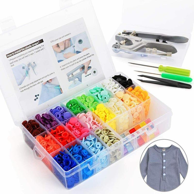 200pcs Sets 20 Colors T5 Plastic Fastener Snap DIY Resin Press Stud Tool Kit U 200pcs Sets 20 Colors T5 Plastic Fastener Snap DIY Resin Press Stud Tool Kit U