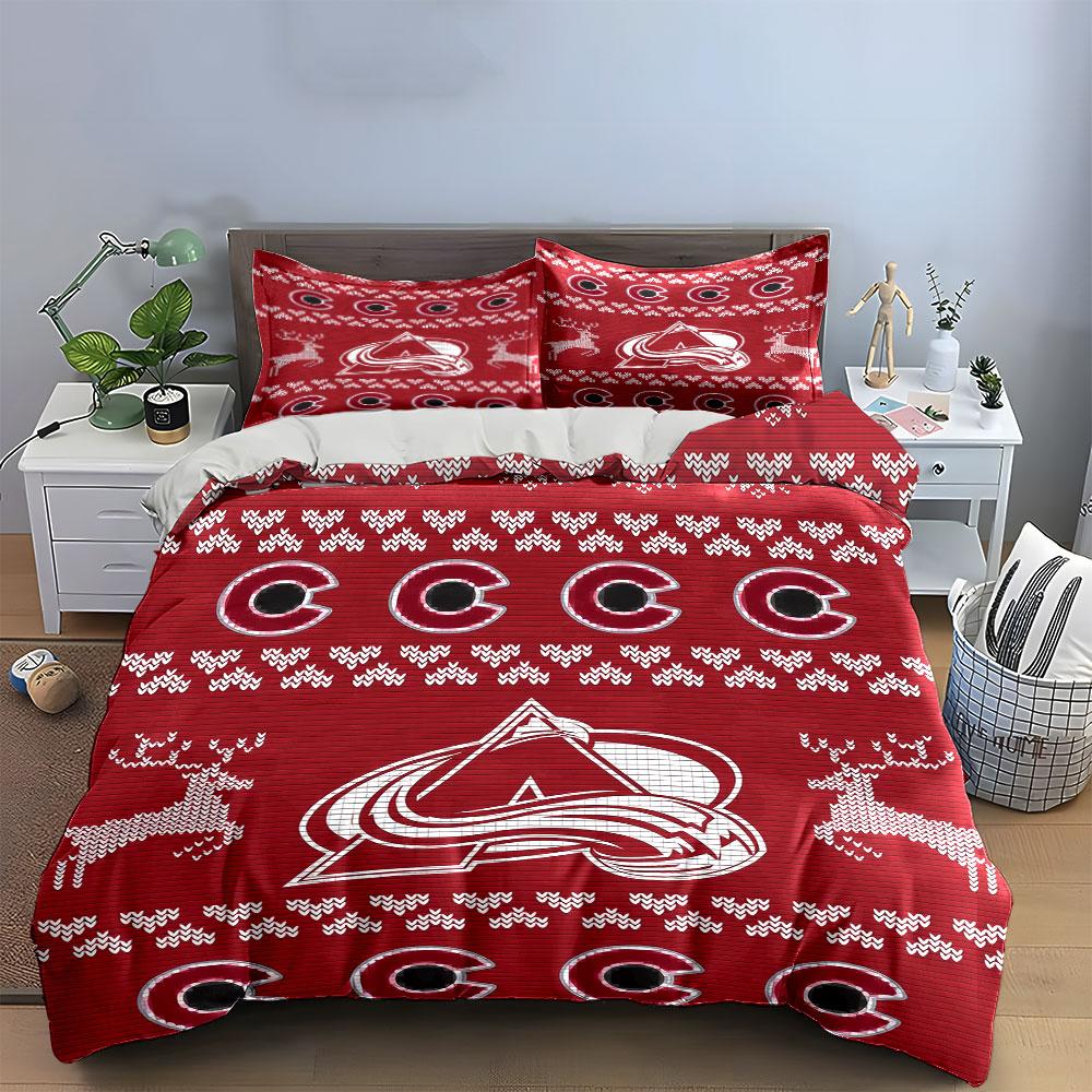 "Red Winter Deer Bedding Set" Bedding Duvet Cover Set Duvet Cover Pillowcases (1 * Duvet Cover 2 * Pillowcases, Without Duvet Insert)