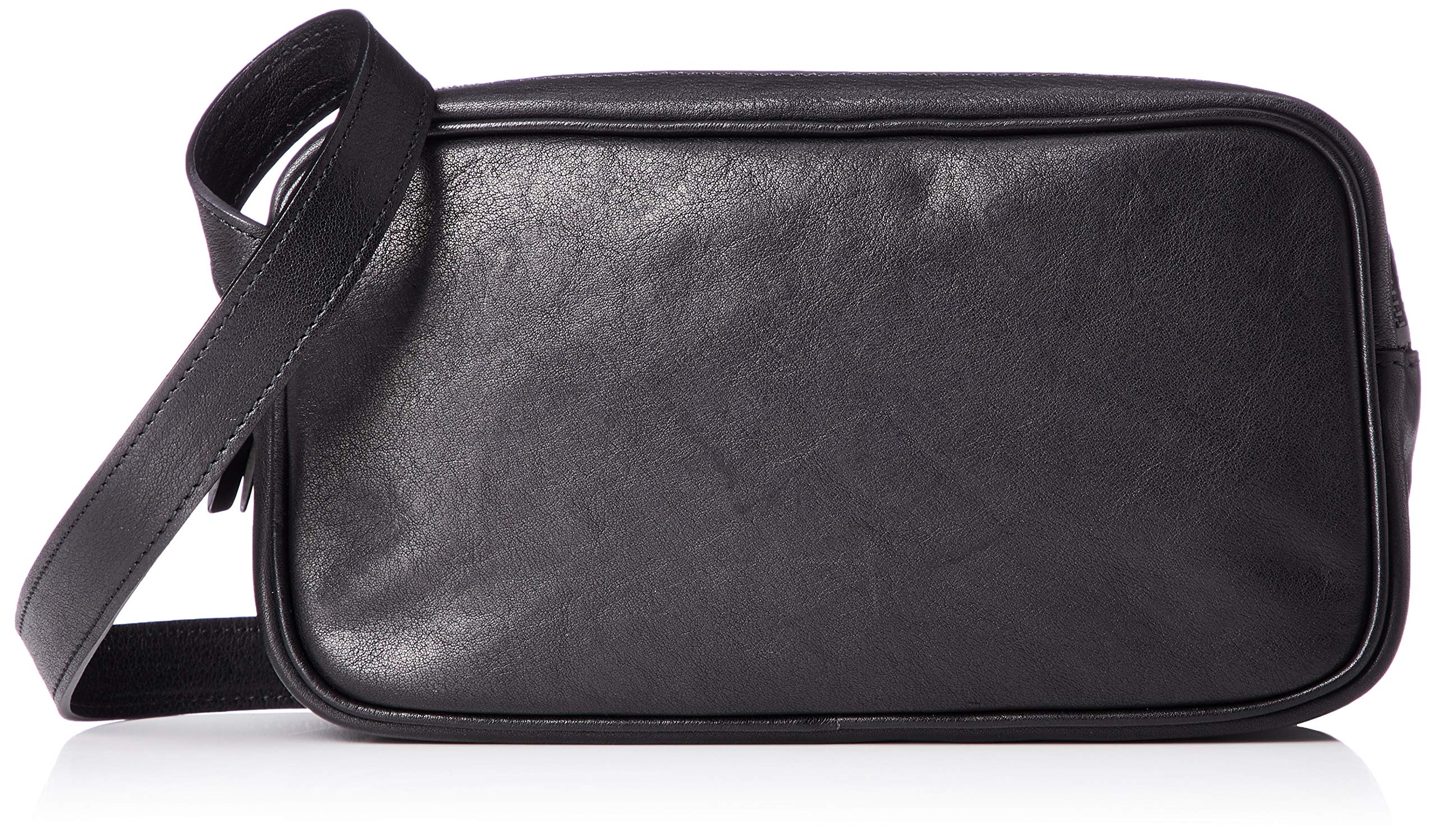 

Shoulder Bag Pochette Sacoche Double Zip Shoulder Bag Cowhide 203ABG02 Black [Patrick Stéphane] чёрный