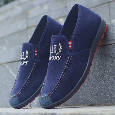 Zapatos casuales de lona slip-on de corte bajo para hombre, primavera 2024