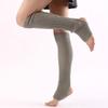 New Japanese Lolita Y2k Solid Color Leg Warmers Women Hollowed Out Foot Heel Warm Knitted Knee High Socks Legging Gaiters Cover