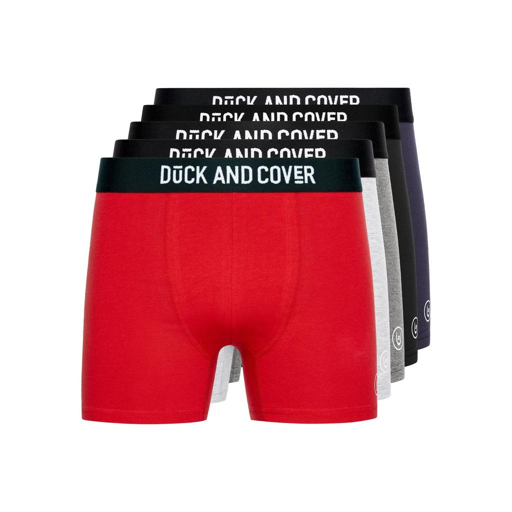 Duck and Cover Mens Mulbers Boxer Shorts (Pack of 5)