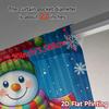 2pcs,Curtains Cute Snowman Christmas Winter_a Chic Curtains Yarn Curtains Gifts Decorative for Bedroom, Living Room, Office &