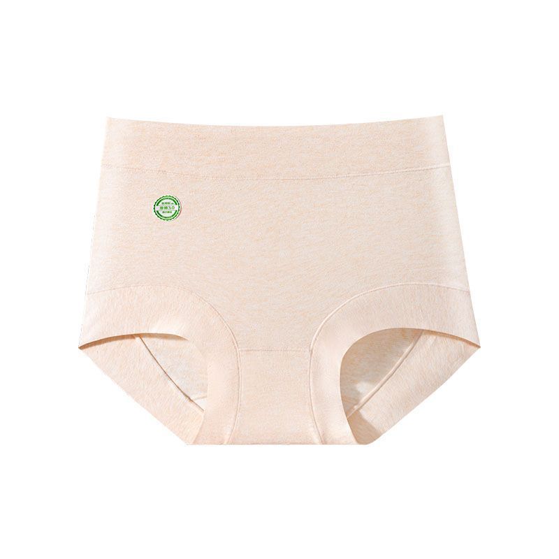 

Plus Size Women s Spring and Autumn Medical Grade 10A Pure Cotton Antibacterial Crotch High Waist Flat Angle Underwear XXL тілесний