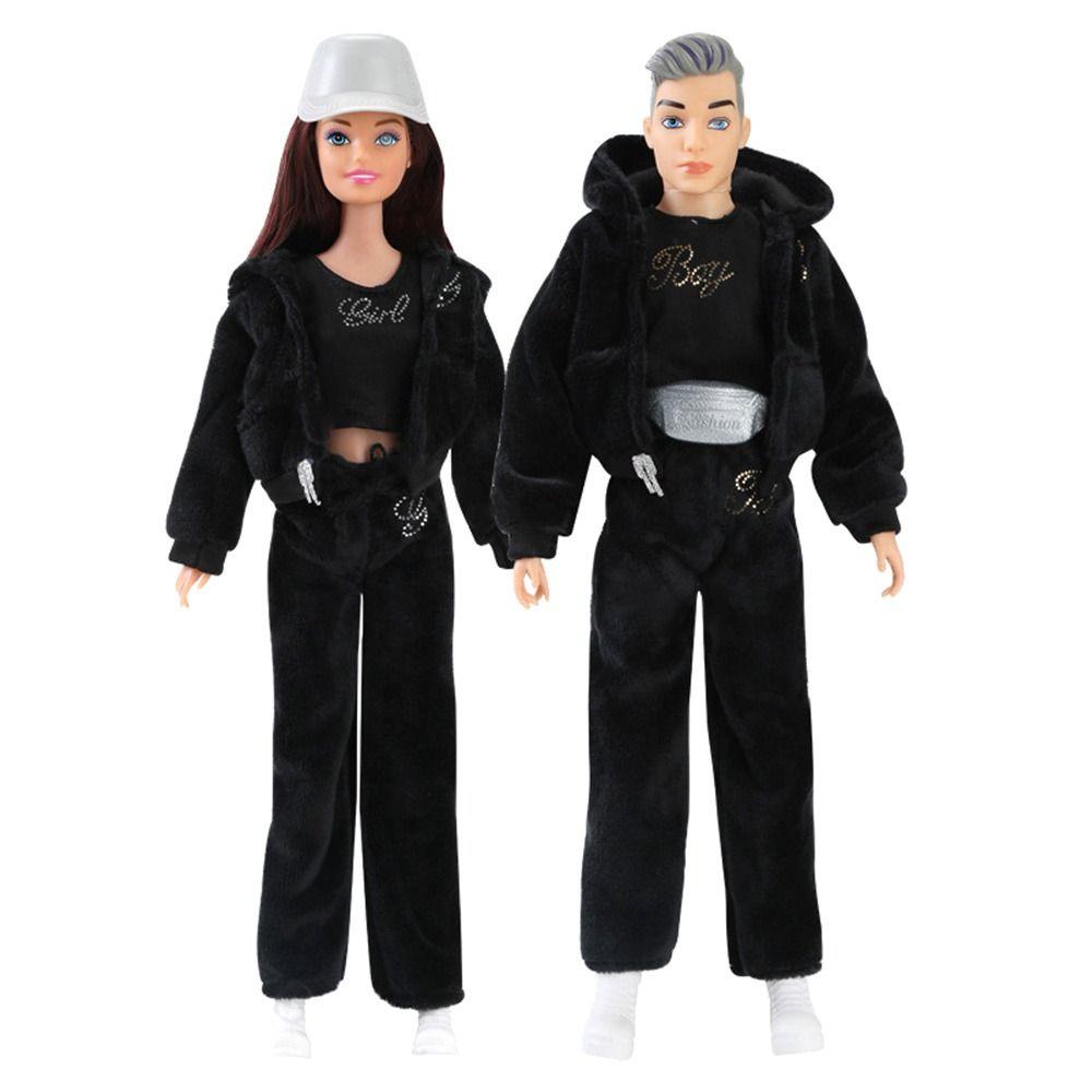 2024 Male/Female Doll Clothing 9 Styles Velvet Sportswear Caps High Quality DIY Toys  30CM Doll