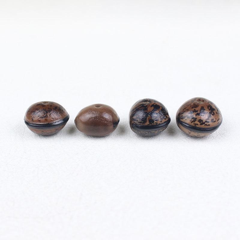 Wood Fish Fruit Bodhi Seed Loose Beads for DIY Bracelets and Rosary Jewelry