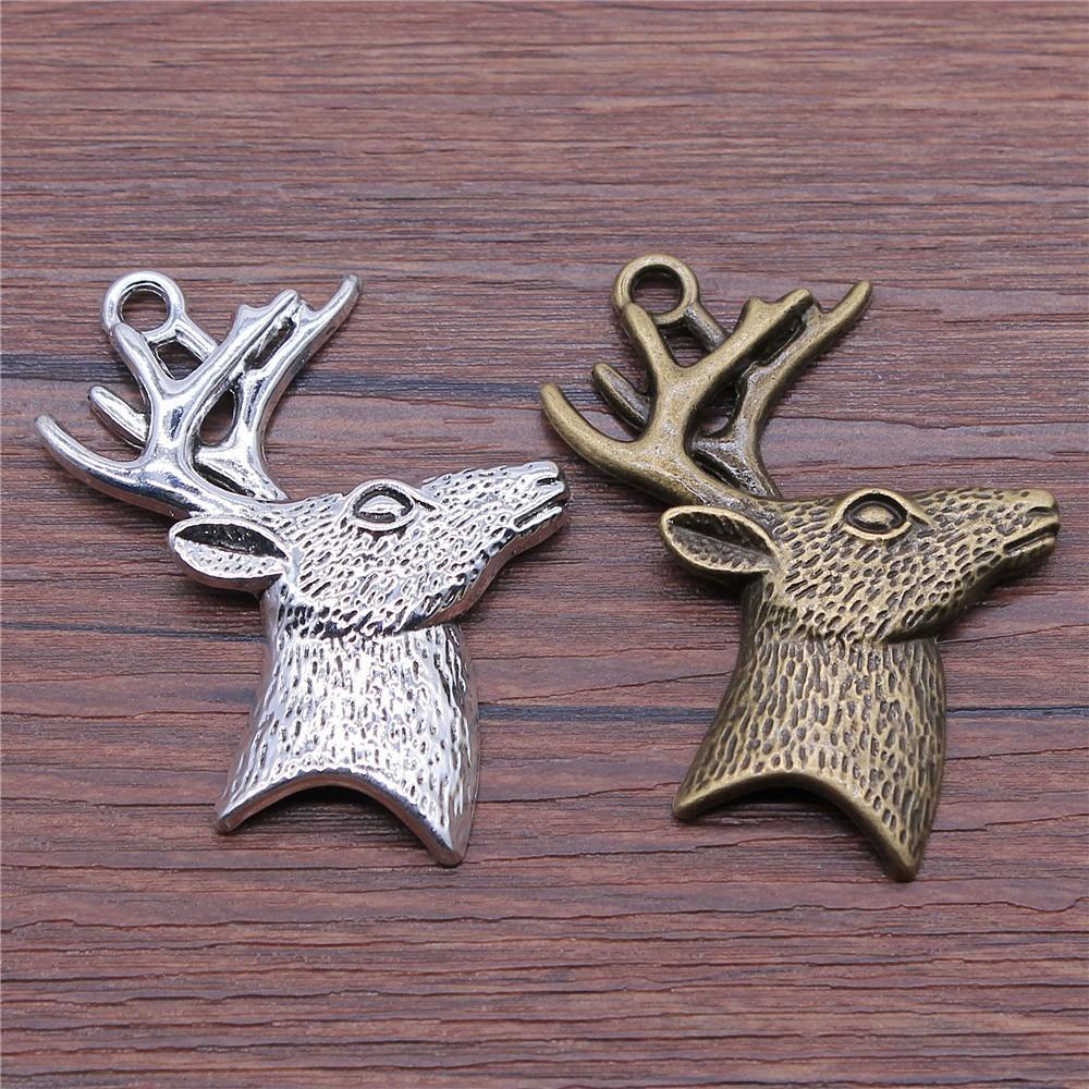 Deer Antler Charms Christmas Day Pendants For Nature Inspired Jewelry