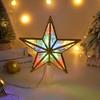 Christmas Tree Top Star Light Battery Powered Glowing Christmas Decorations Xmas Tree Ornaments Navidad New Year Natal Noel