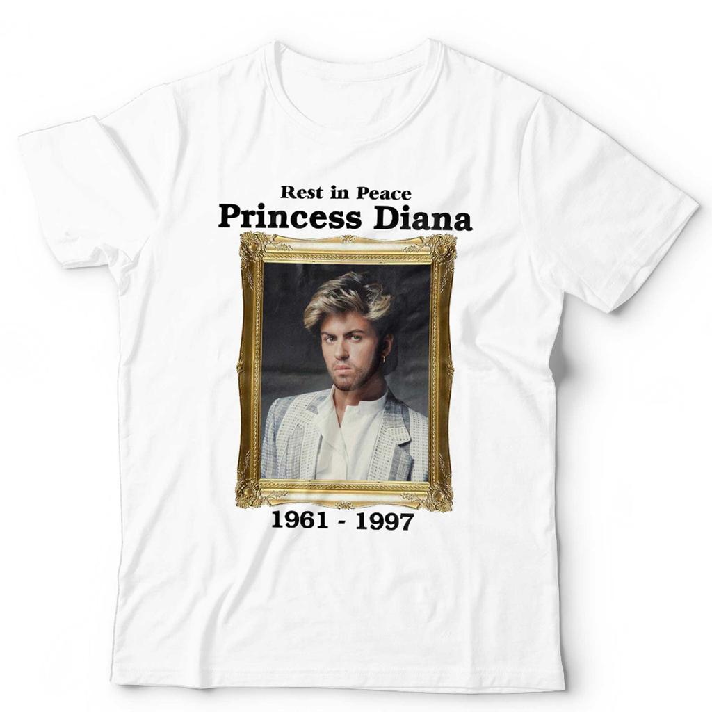 T-shirt George Michael RIP Princesse Diana Unisexe Parodie Drôle Vintage Wham