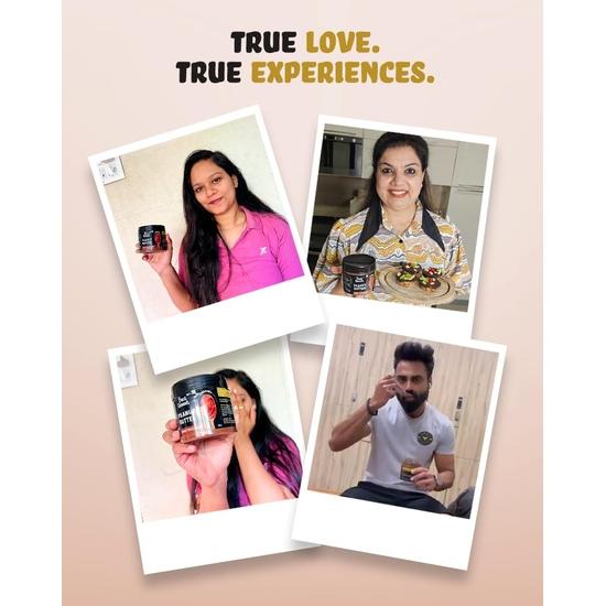 True Elements Peanut Butter Creamy Jaggery 350Gm By True Elements - Clean Protein, Peanut Butter For Fitness, Unsweetened, Creamy