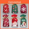 Large Pcs 50 Christmas Sacks Party Gift Bags Drawstring Wrap Storage Present