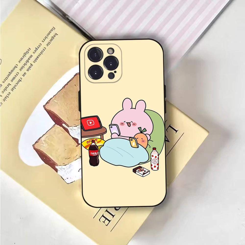 Cartoon A-Asamimichan Phone Case For iPhone 16,15,14,13,12,11,Pro,X,XS,Max,XR,Plus,Mini Soft Black Cover