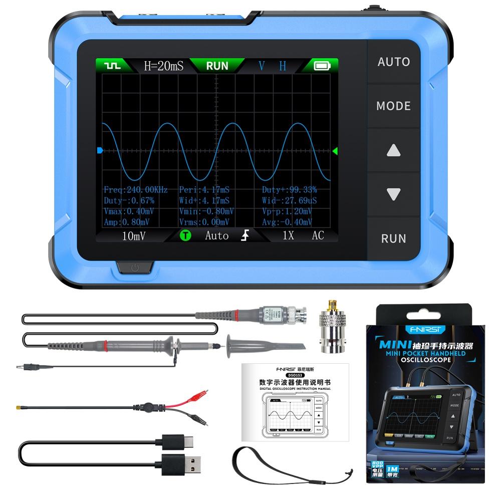 Mini Handheld Digital 2 IN 1 Oscilloscope DSO510 10MHz Bandwidth 48MS/s Sampling Rate Mini Handheld Electronic Measurement Tools