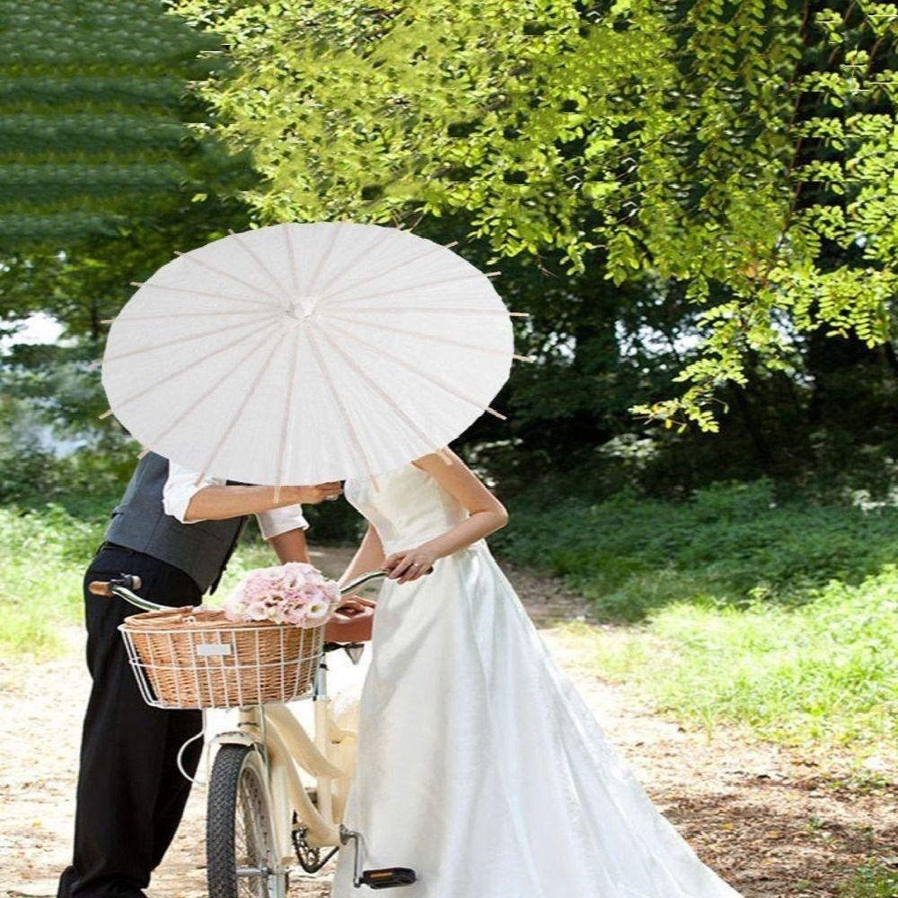 DIY Handmade Paper Umbrella Kids Blank Paper Umbrella Painting Paper Umbrella  Wedding Decoration