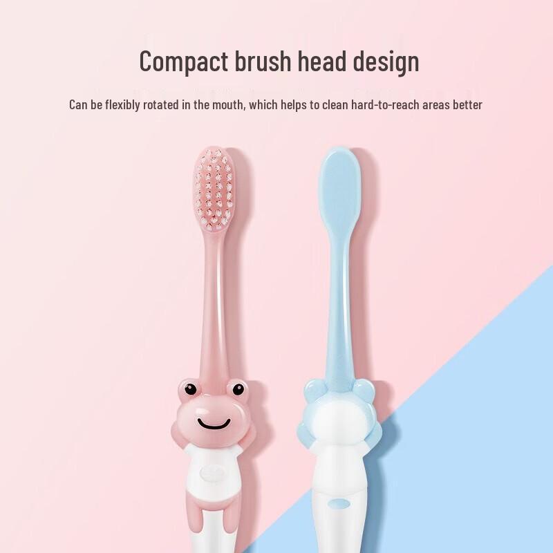 Frog Family Soft Bristle Toothbrush & Toothpaste Combo Set