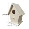 Wooden Bird House Wall Mounting For Small Birds Nice Bird Nest Designed With Perches Solid Birdhouse Weatherproof
