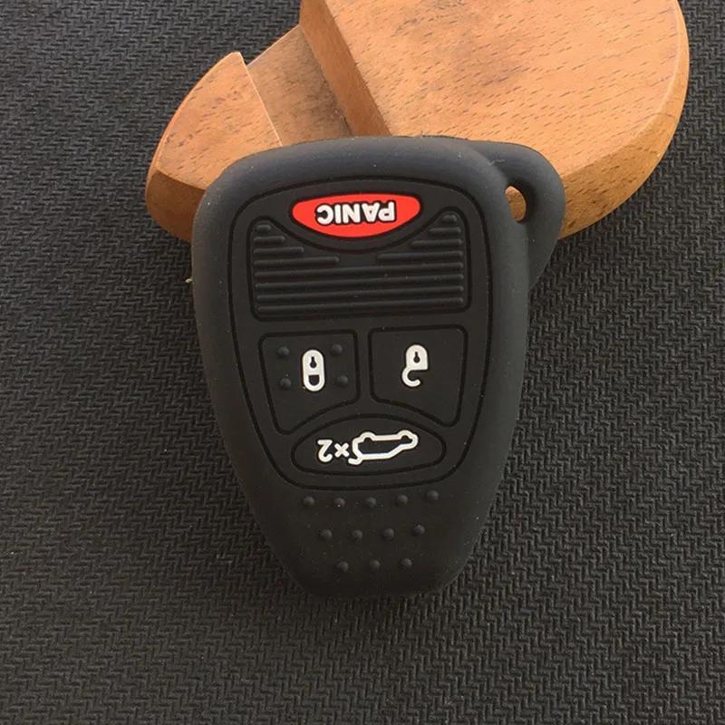 4 Buttons Silicone Flip Remote Key Case Shell For Dodge for Jeep Commander Grand Cherokee Chrysler Aspen 300 Fob Key