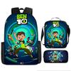 Less Hacker Backpack Ben 10 Student School Bag Anime Cartoon Backpack Lunch Bag Satchel Pencil Case
