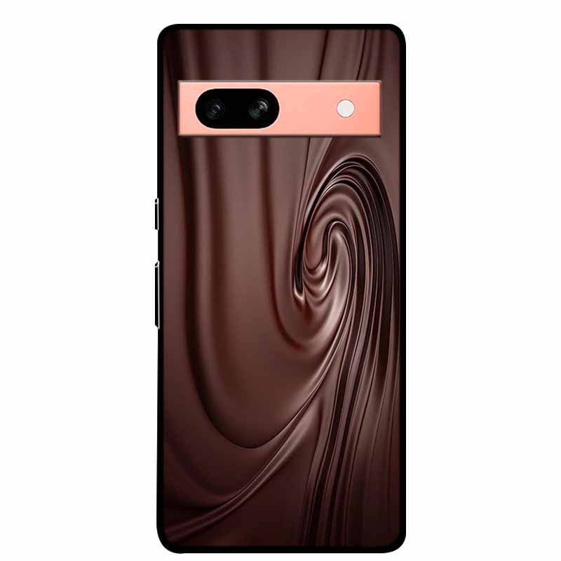Per Google Pixel 7a 5G Custodia 6.1" Cover Fiori Bordo Nero Silicone TPU Morbida Cover Posteriore Per Google Pixel7a 2023 Custodia Telefono Fundas