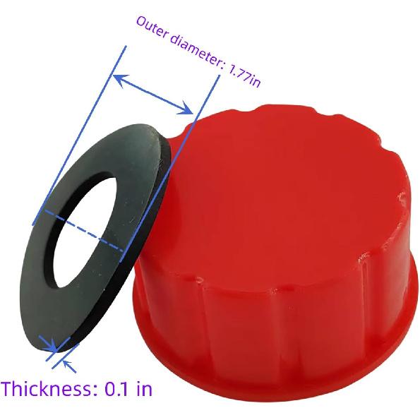 5 Gallon Gas Can Cap Replacement, For Most 1/2/3/5 Gallon Gas Cans, Portable Gas Tank Lid For 5+ Gallon Plastic And Metal Gas Cans, Includes Spout