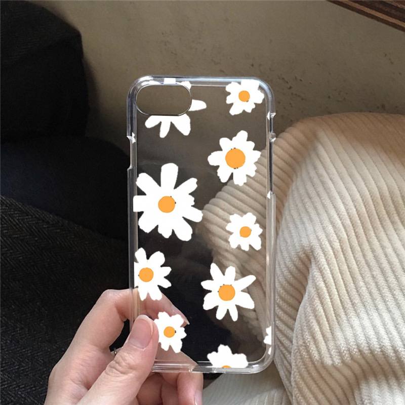 Summer flower small daisies Phone Case for iphone 13 11 12 pro XS MAX 8 7 6 6S Plus X 5S SE 2020 XR case