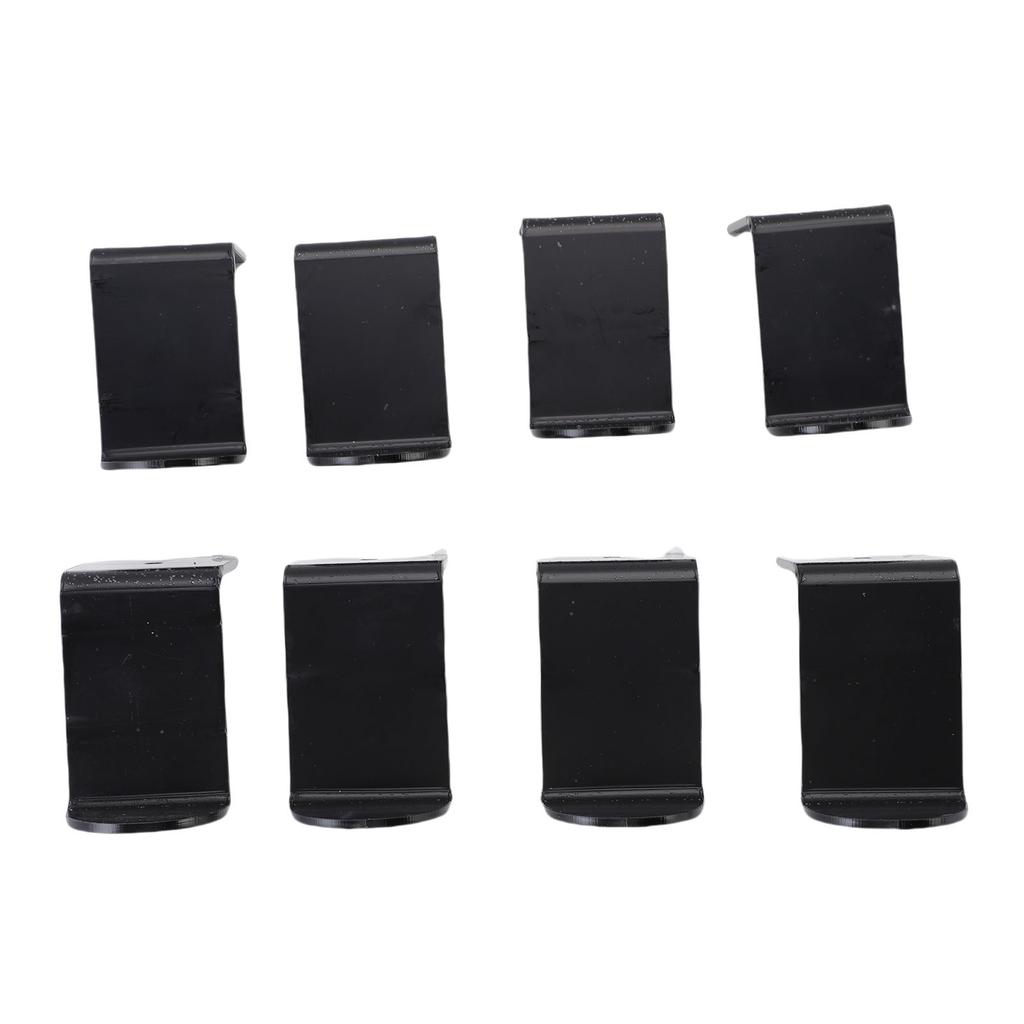 8PCS Hat Hooks for Wall 2.8 Inch Acrylic Baseball Cap Holder Wide Brim Hat Hanger Organizer with Adhesive for Room Decor