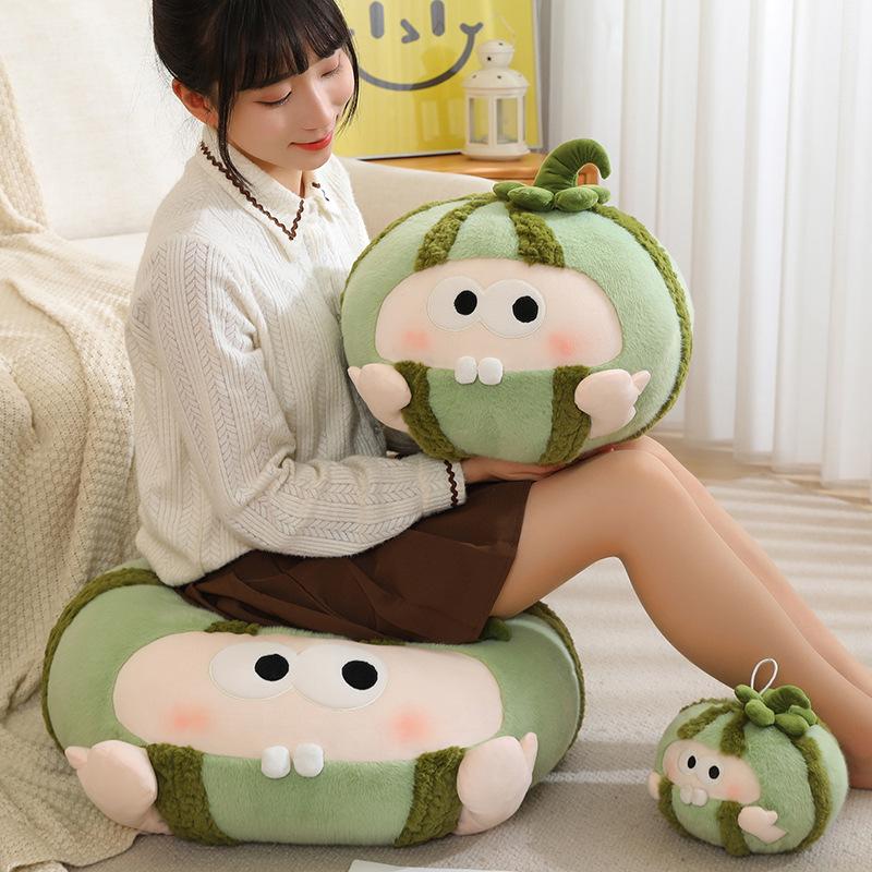 New Cute Melon-eating Mass Doll Rag Doll Plush Doll Claw Machine for Children's Girlfriend's Birthday Gift