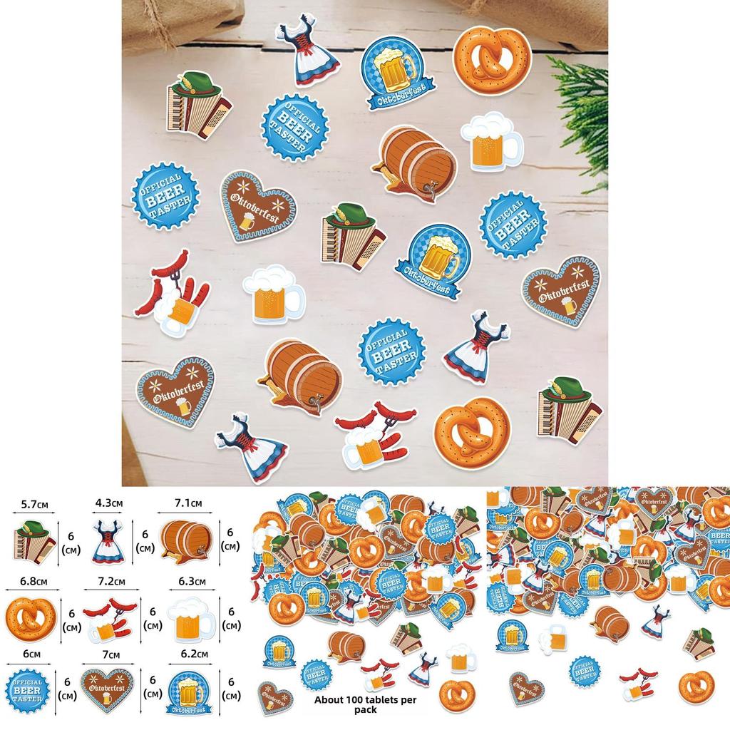 Oktoberfest Celebration Confetti With Paper Shreds For Beer Festival And Birthday Parties