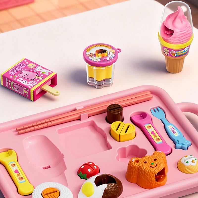 Lunch Box Food Feeding Pudding Feeding Simulation Role Play Pretend Play Children Early Education Ornaments