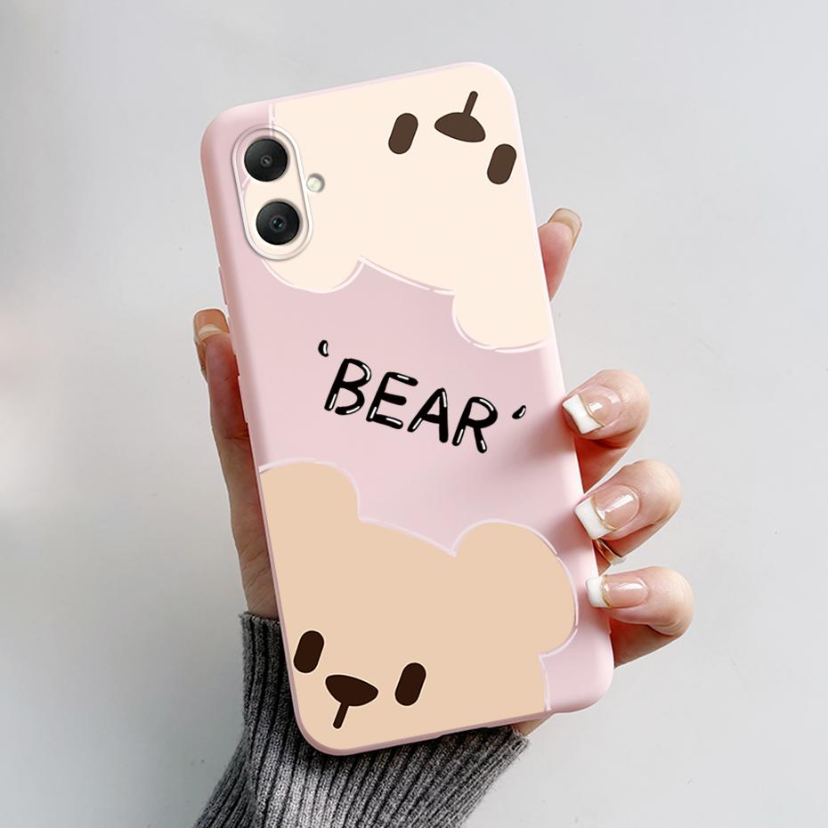 For Samsung Galaxy A06 Case A065F A065M Cute Cat Cartoon Bear Frog Soft Silicone Back Cover For Samsung A06 SamsungA06 4G Case