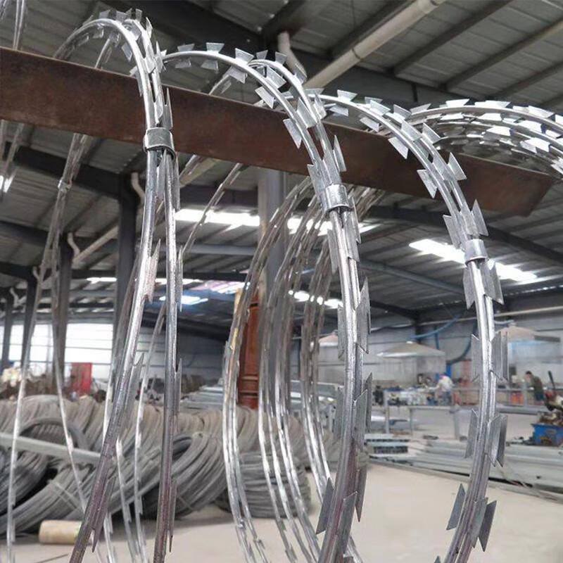 High-Zinc Galvanized Double Helix Razor Wire