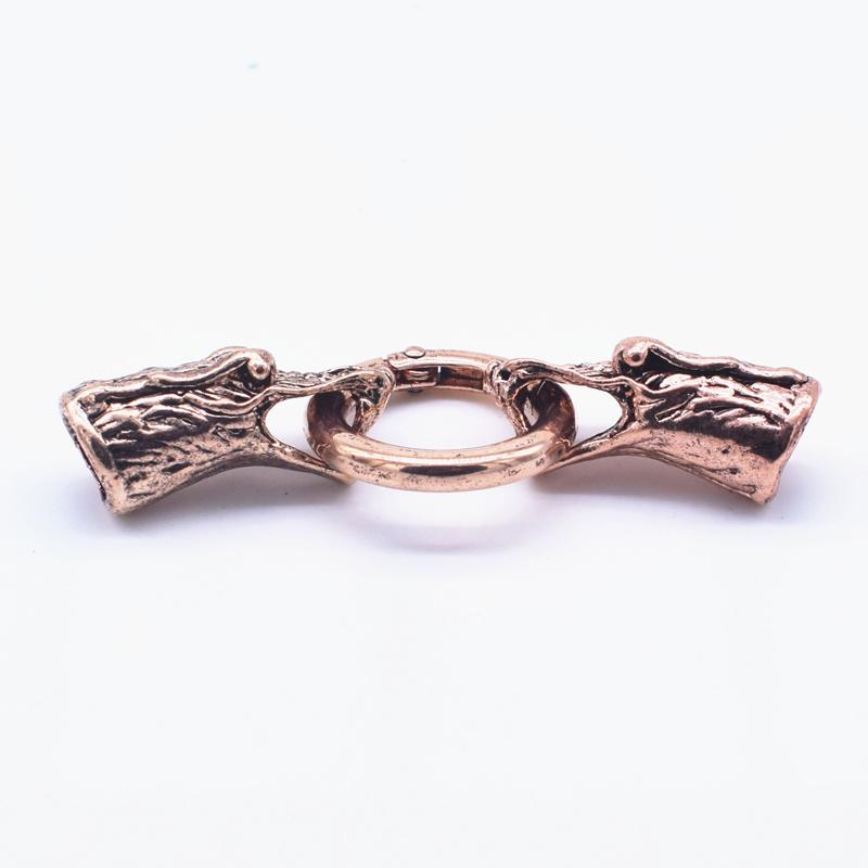 1 Set Shipping Antique Gold & Silver Color Crocodile Clasps Connector for Fermoir Bracelet Jewelry Making Inner Size 8mm