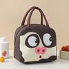 Cartoon Animals Printed Thermal Lunch Bags For Children Kids Storage Banto Lunchbox Food Bag Insulation Bags