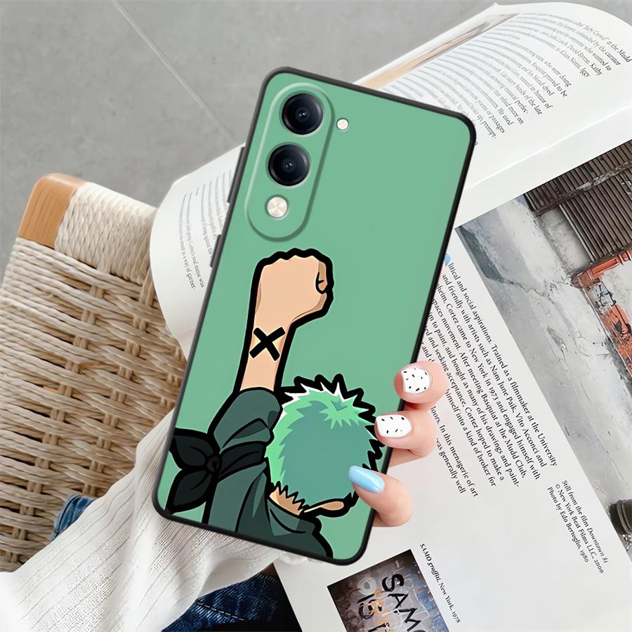 

Чехол для Vivo Y22 Y12 Y15S Y16 Y17 Y27 Y31 Y36 Y33S Y35 Y30 Y19 Y02 Y11 Y20 Y21 Чехол для телефона One Piece Луффи Зоро Мультфильм vivo Y11 (2019)