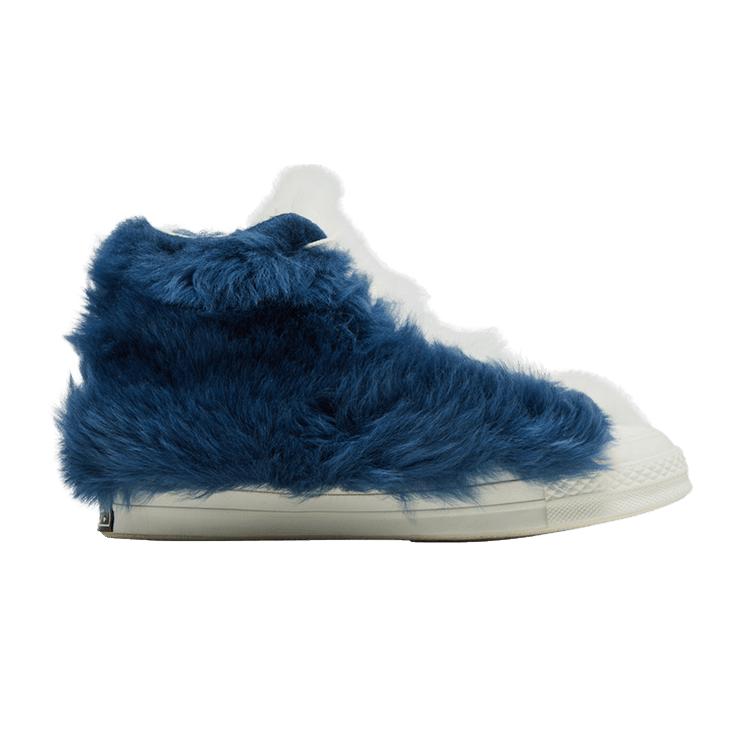 Мужские кроссовки Converse Chuck Taylor All Star 70 Hi Ambush Пушистые Синий Темно-синий/Верблюжий/Белый 35 blue