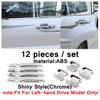 Car Door Outside Handles Door Bowls Sticker Cover Trim For Mitsubishi Pajero V97 V93 V80 Montero Limited 2009 -  Accessories