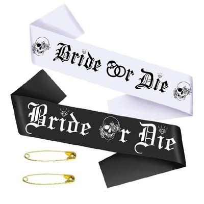 Faixa Bride or Die, Faixa Engraçada para Festa de Despedida de Solteira, Até que a Morte nos Separe Faixa Festa Bride or Die Decorações para Festa de Despedida de Solteira